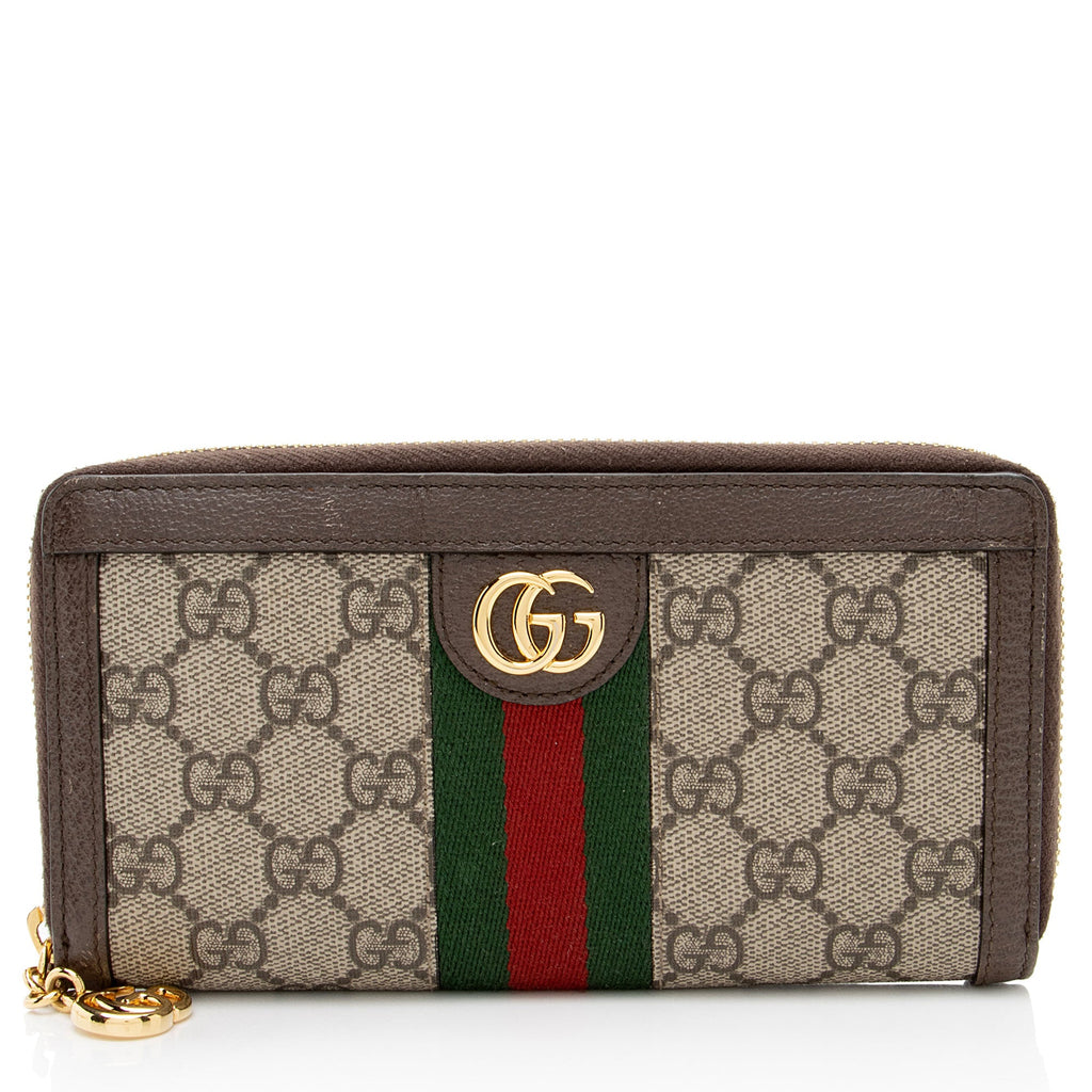 Gucci GG Supreme Ophidia Zip Around Wallet