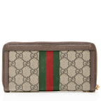Gucci GG Supreme Ophidia Zip Around Wallet