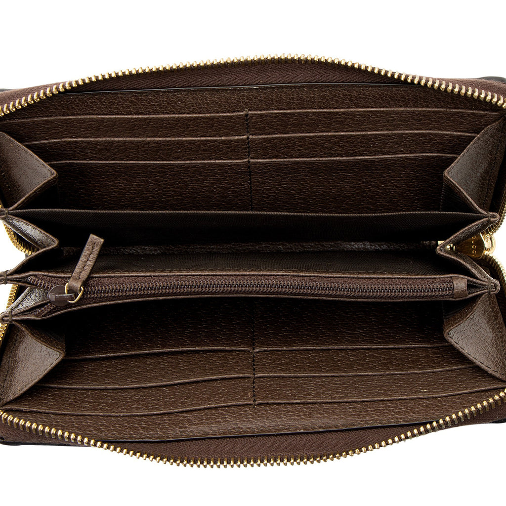 Gucci GG Supreme Ophidia Zip Around Wallet