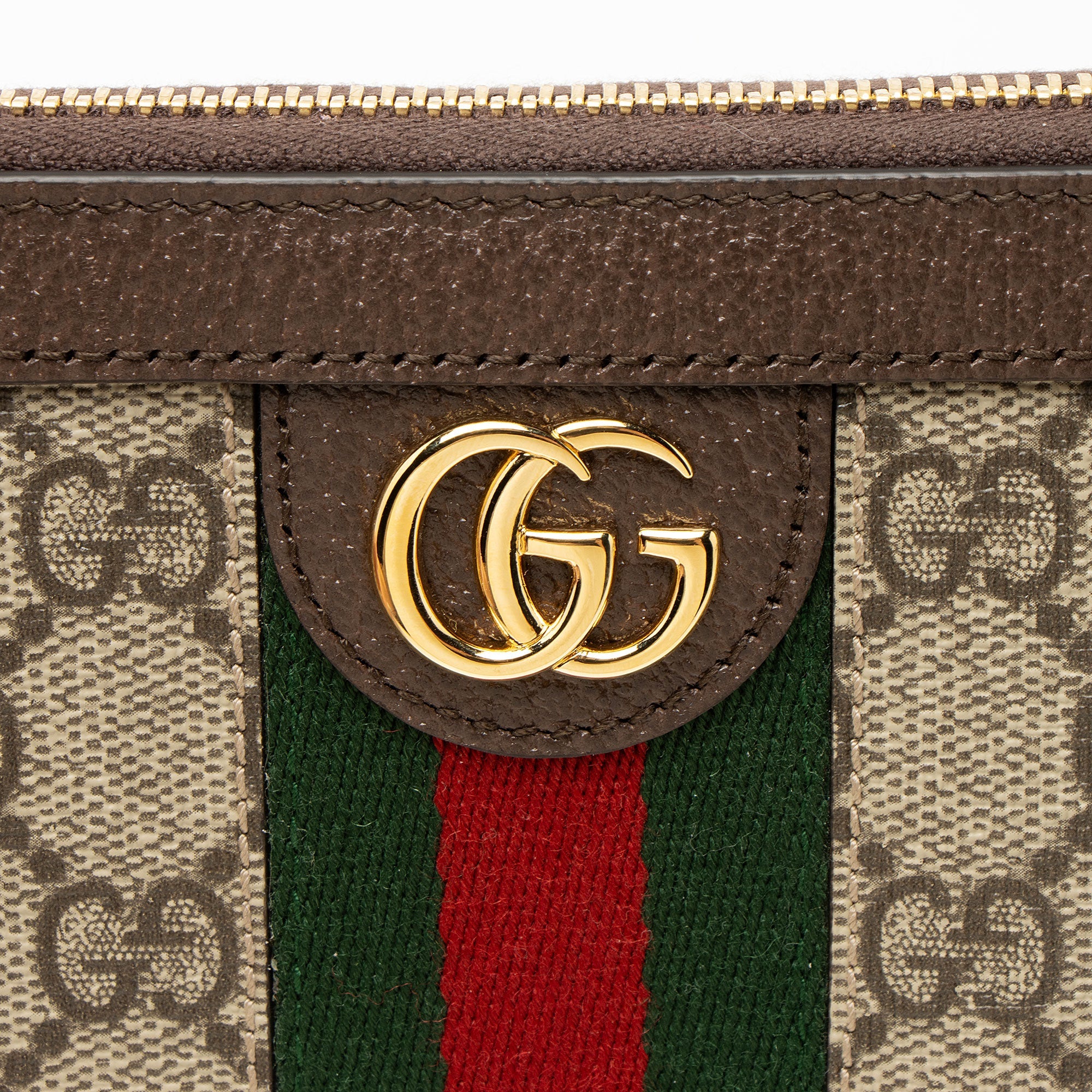Gucci GG Supreme Ophidia Zip Around Wallet