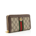 Gucci GG Supreme Ophidia Zip Around Wallet