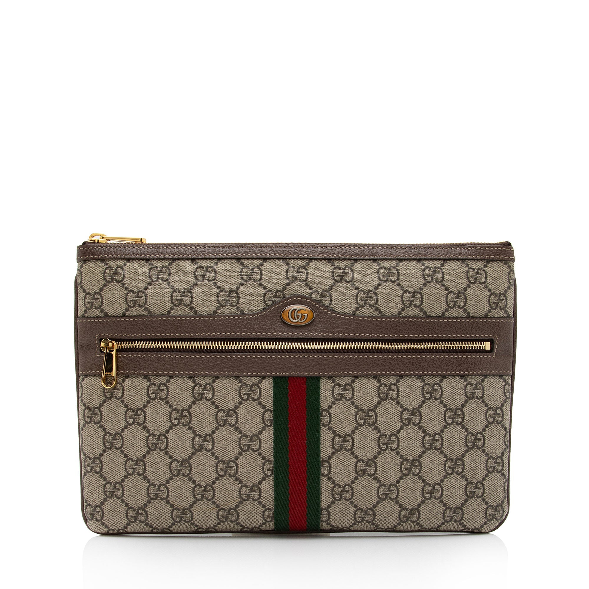 Gucci GG Supreme Ophidia Zip Pouch (SHF-KmZkGJ)