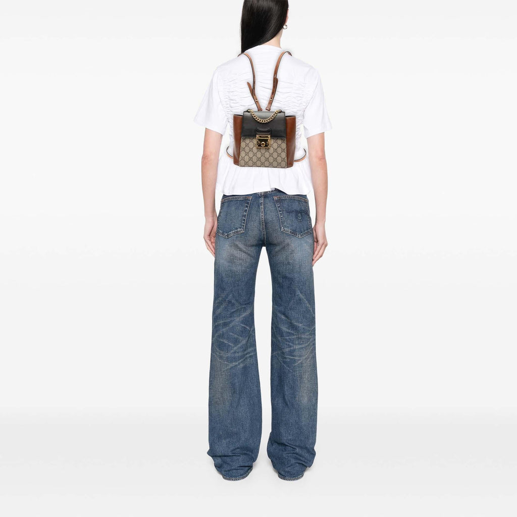 Gucci GG Supreme Padlock Backpack
