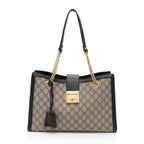 Gucci GG Supreme Padlock Chain Medium Shoulder Bag (SHF-cqPKOC)