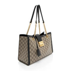 Gucci GG Supreme Padlock Chain Medium Shoulder Bag (SHF-q4e2Rg)