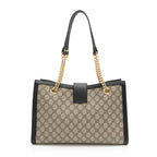 Gucci GG Supreme Padlock Chain Medium Shoulder Bag (SHF-aTdUTN)