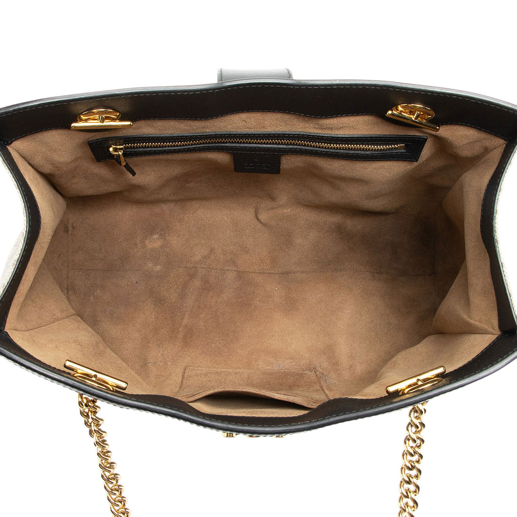 Gucci GG Supreme Padlock Chain Medium Shoulder Bag