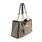 Gucci GG Supreme Padlock Chain Medium Shoulder Bag