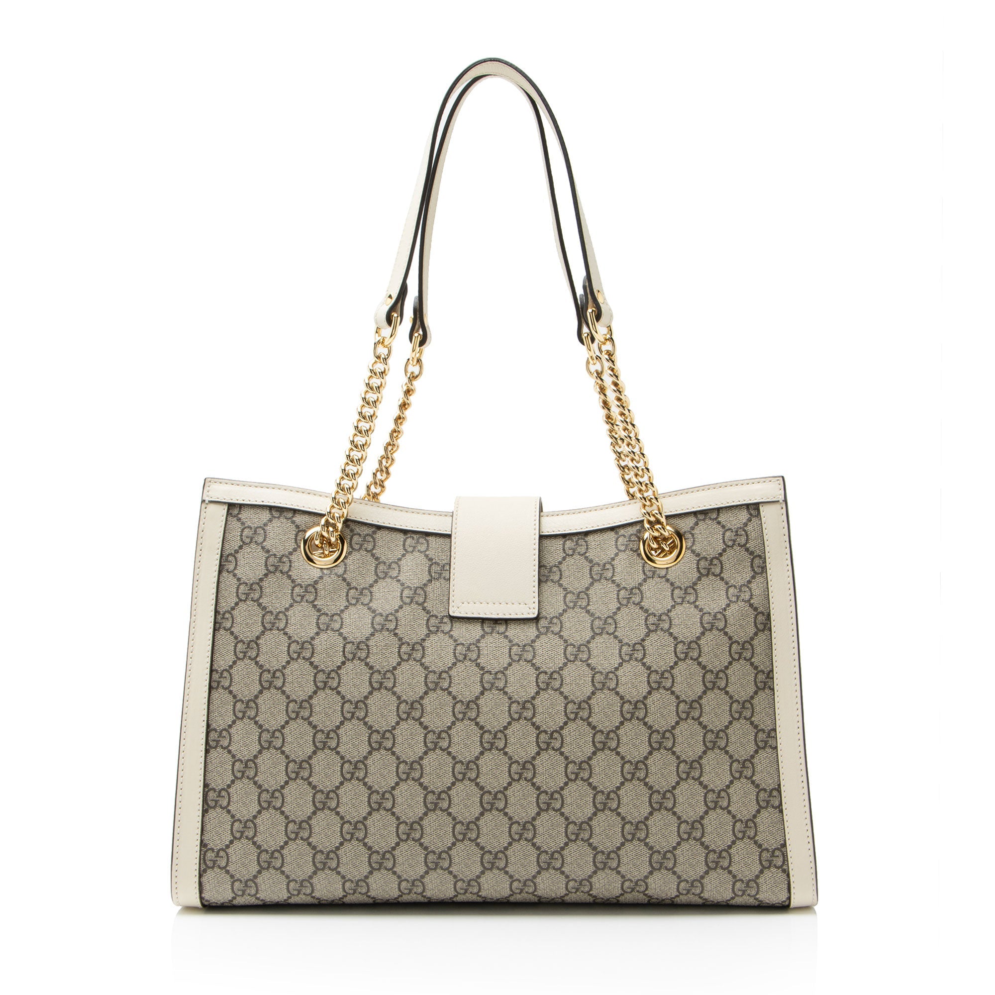 Gucci GG Supreme Padlock Chain Medium Shoulder Bag