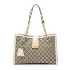 Gucci GG Supreme Padlock Chain Medium Shoulder Bag