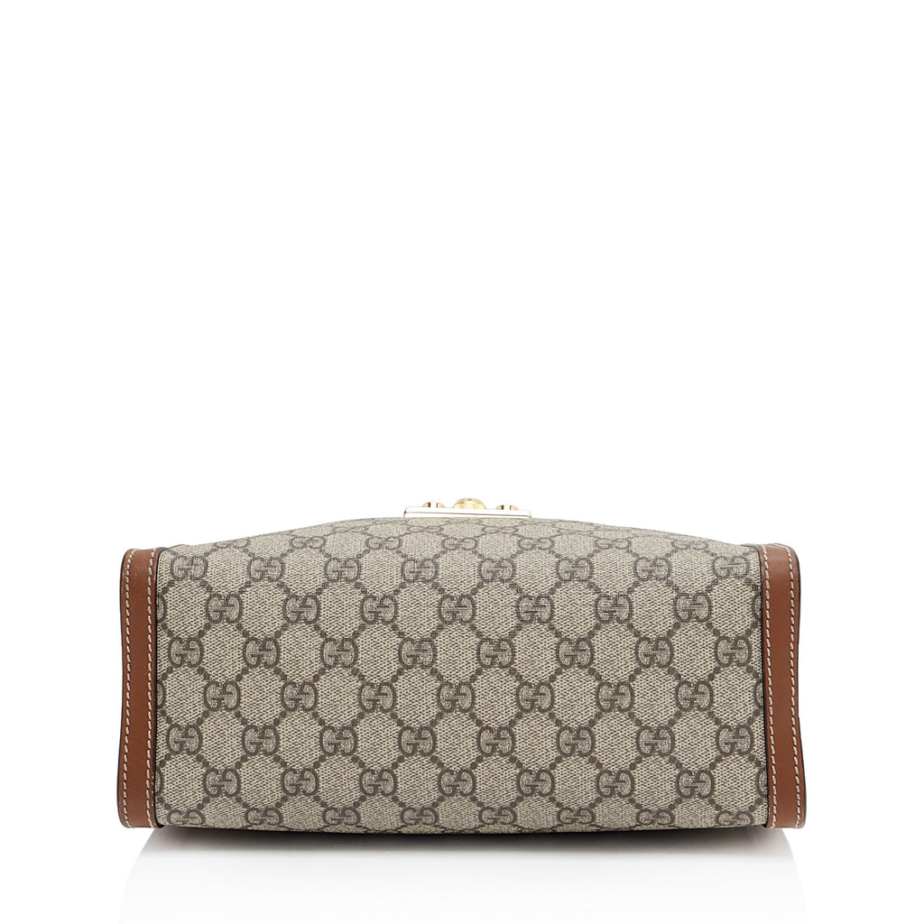 Gucci GG Supreme Padlock Chain Small Shoulder Bag (SHF-Z3zmfK)