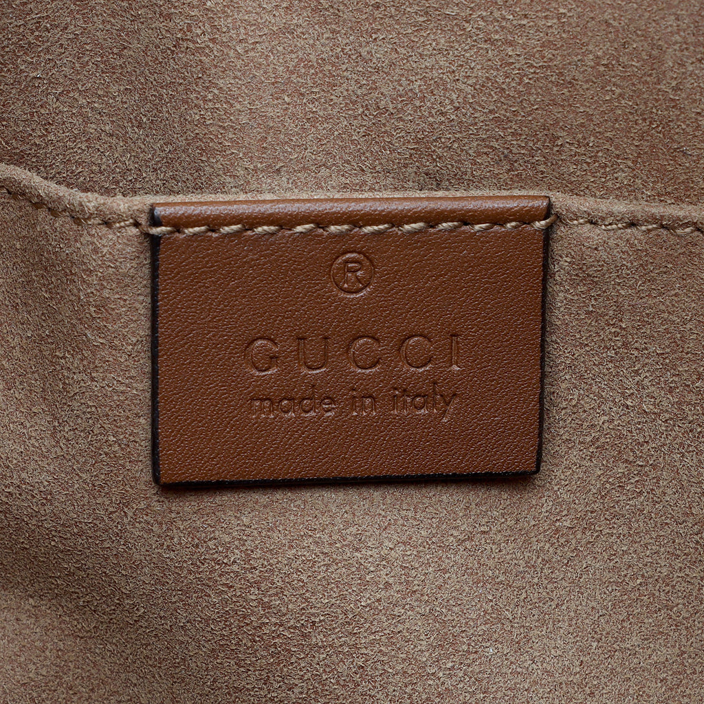Gucci GG Supreme Padlock Chain Small Shoulder Bag (SHF-Z3zmfK)