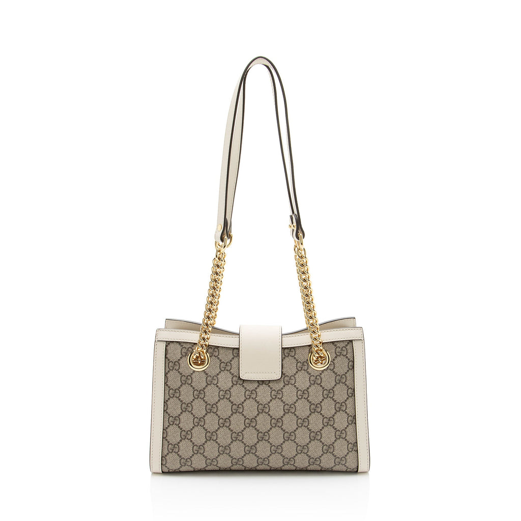 Gucci GG Supreme Padlock Chain Small Shoulder Bag