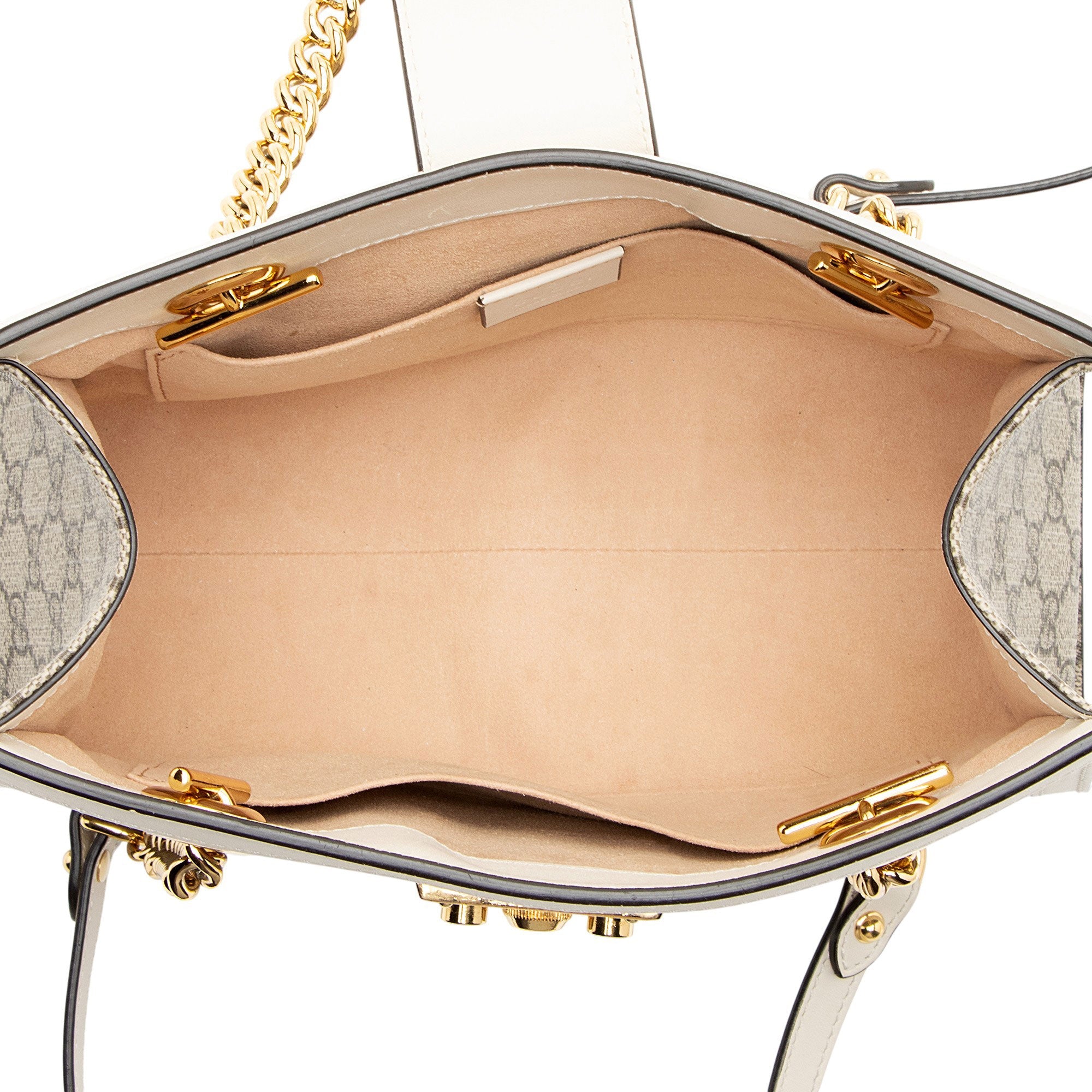 Gucci GG Supreme Padlock Chain Small Shoulder Bag