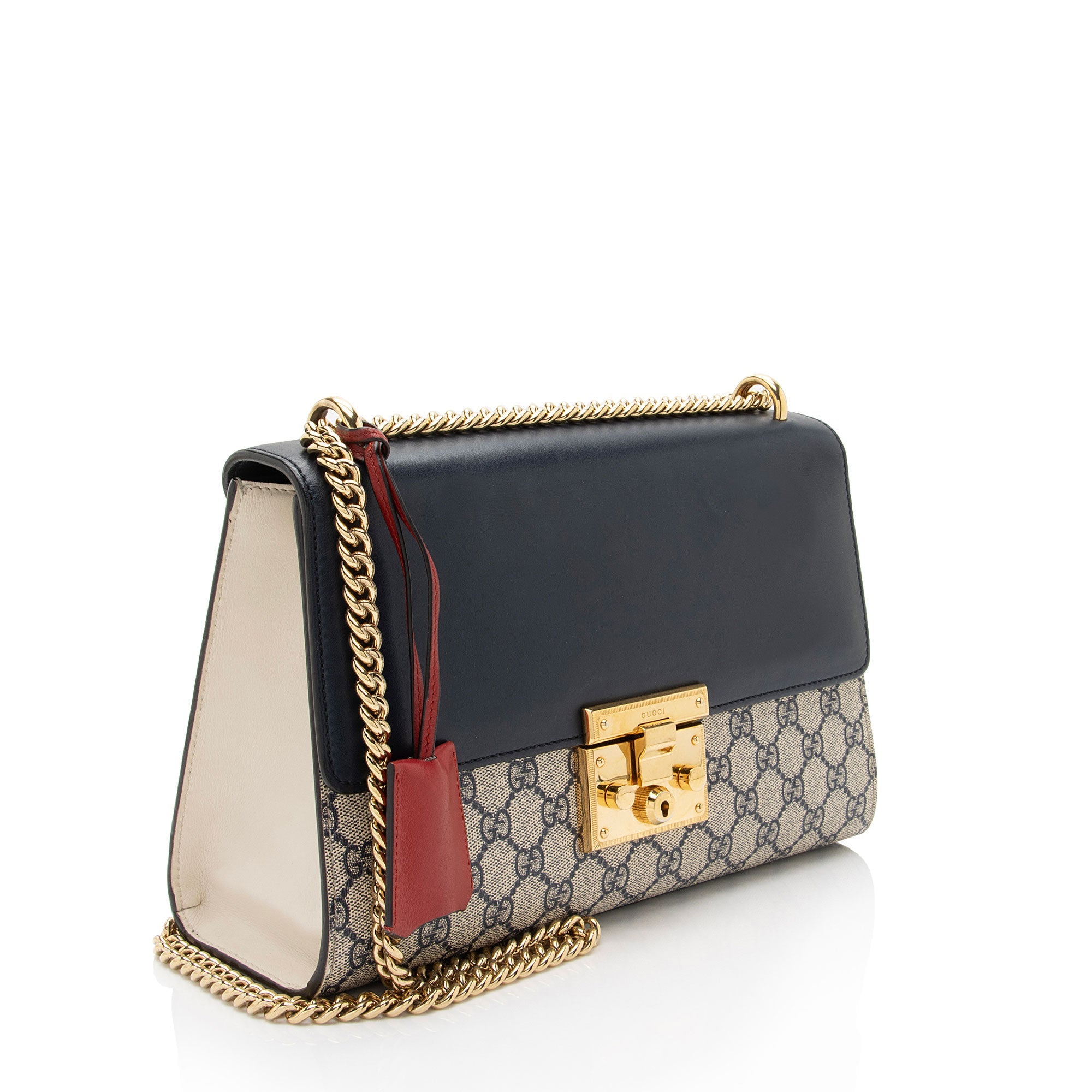 Gucci GG Supreme Padlock Medium Shoulder Bag