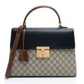 Gucci GG Supreme Padlock Medium Top Handle