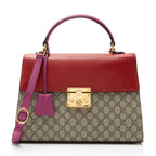 Gucci GG Supreme Padlock Medium Top Handle
