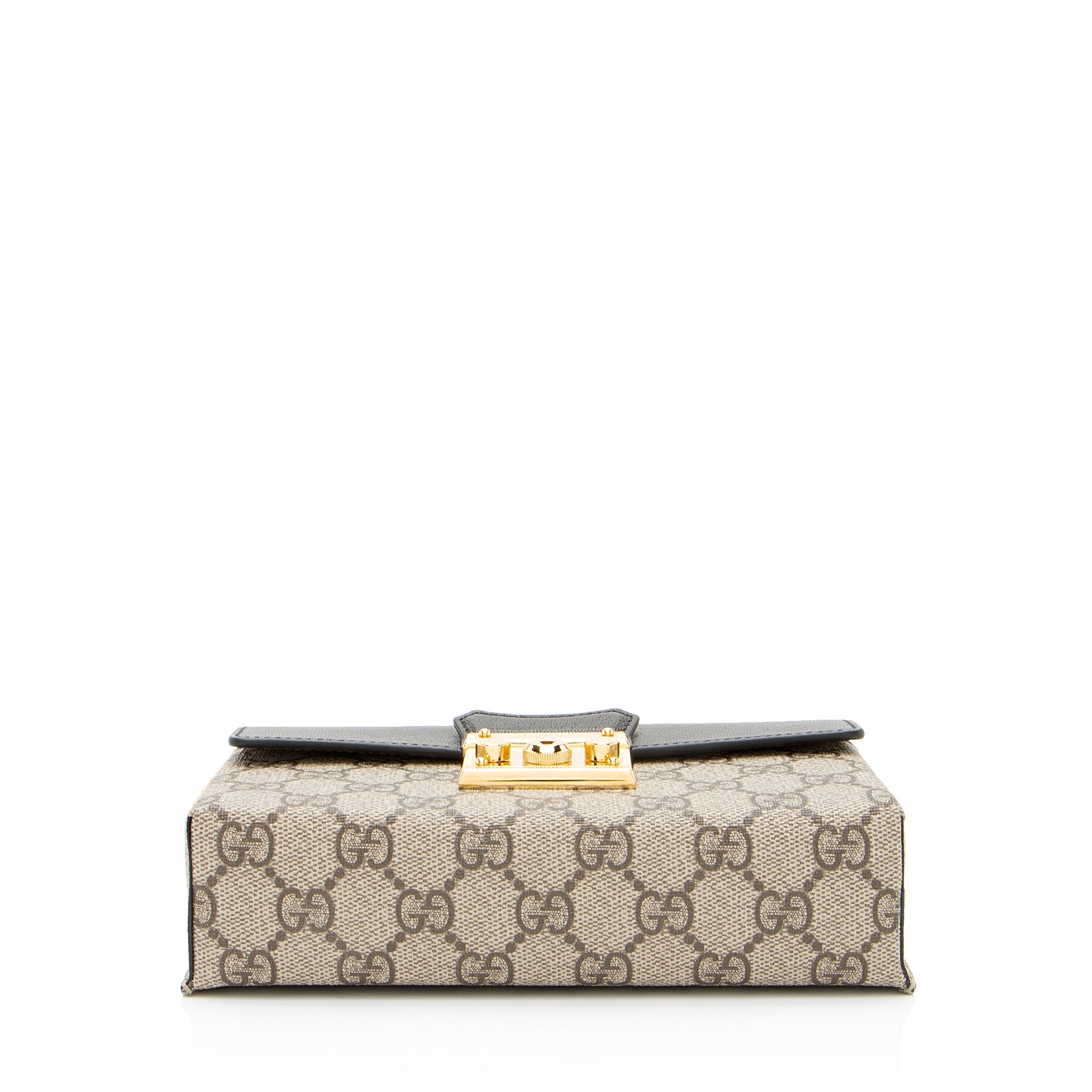 Gucci GG Supreme Padlock Mini Top Handle (SHF-FAO7fq)