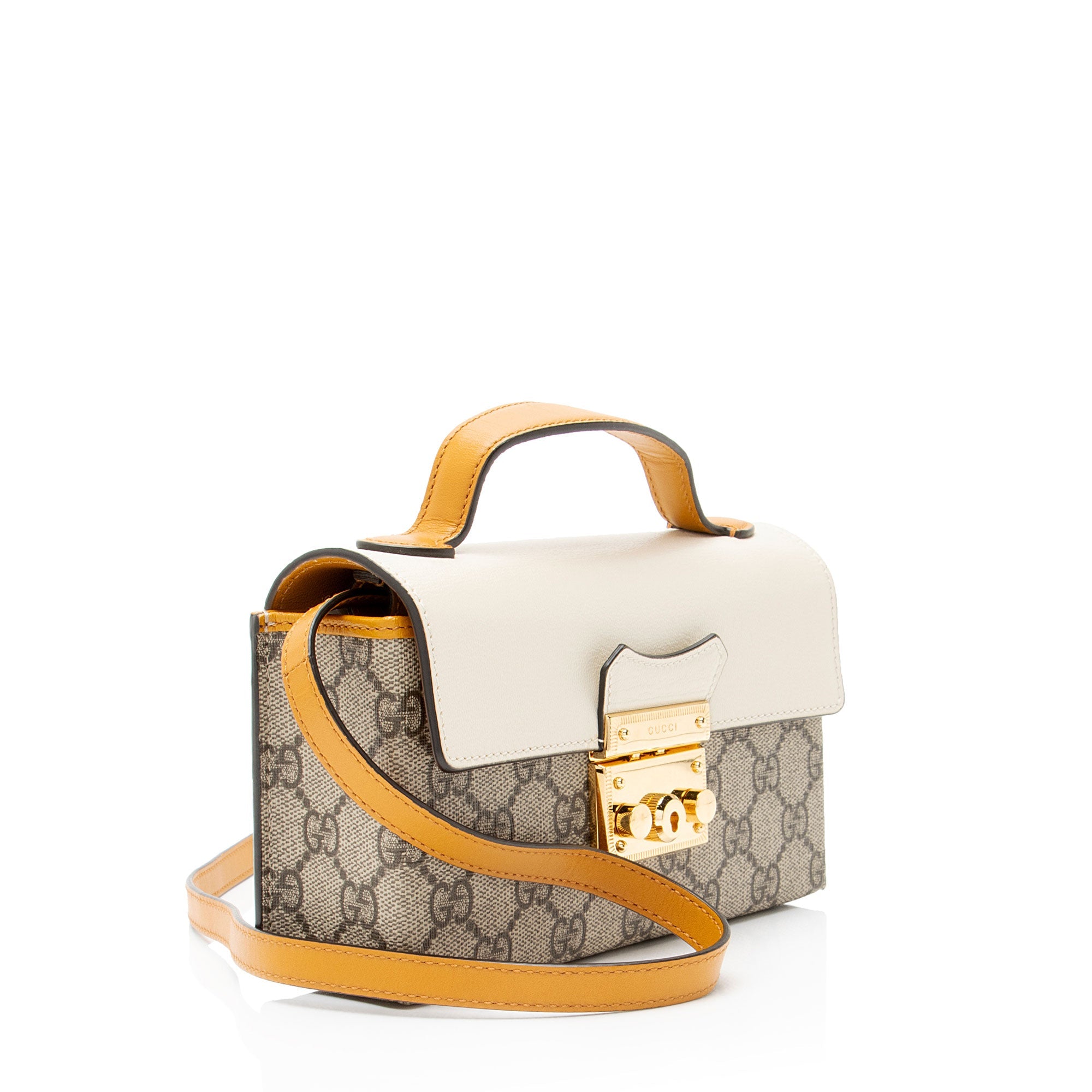 Gucci GG Supreme Padlock Mini Top Handle