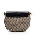 Gucci GG Supreme Padlock Saddle Medium Shoulder Bag (SHF-22972)