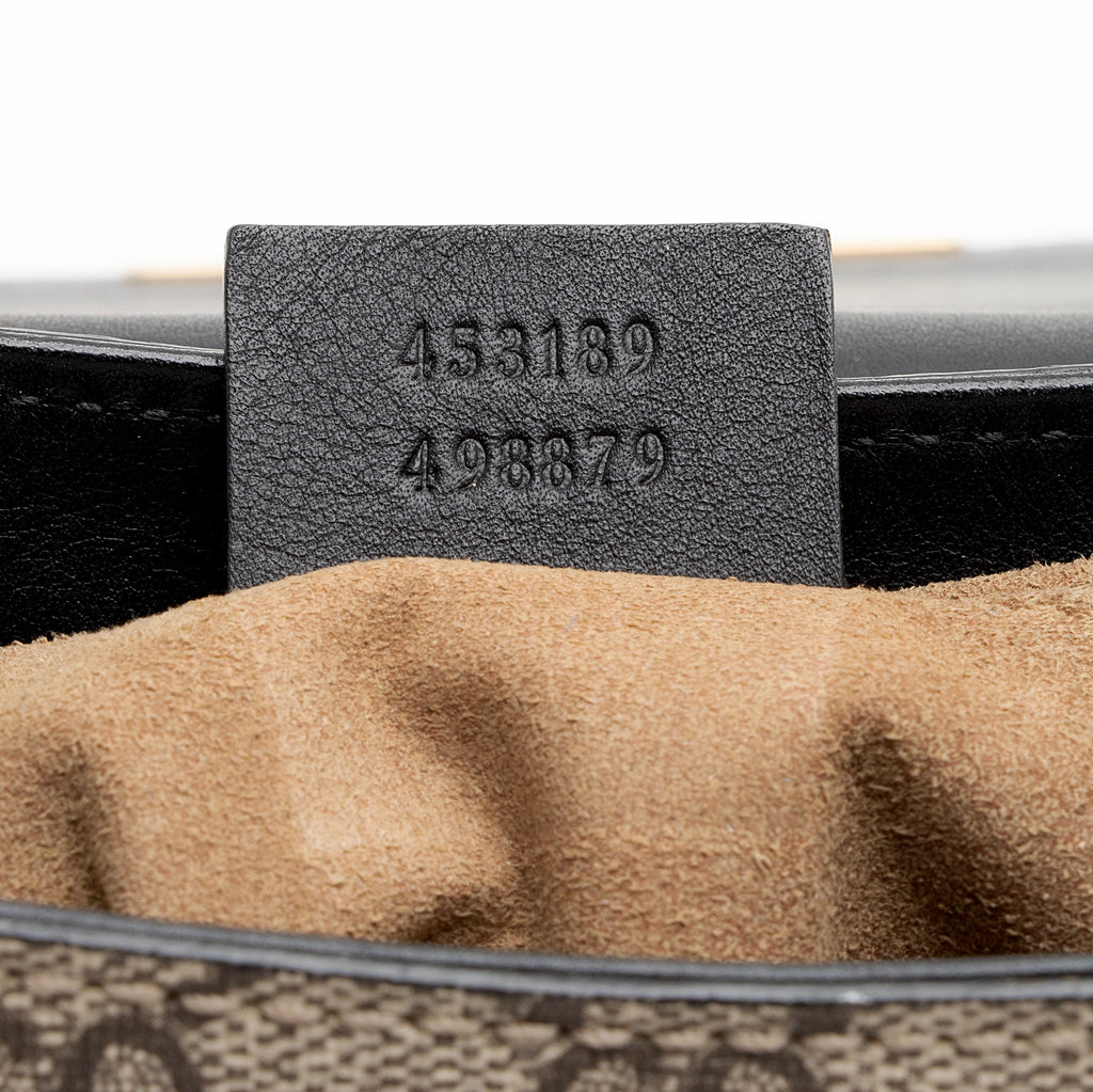 Gucci GG Supreme Padlock Saddle Medium Shoulder Bag (SHF-22972)