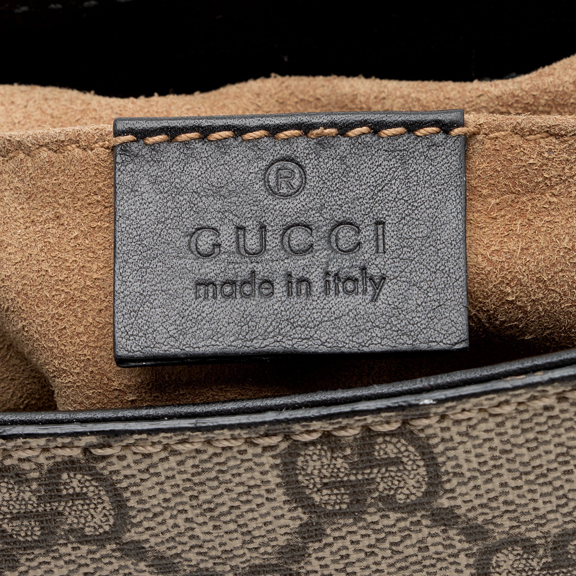 Gucci GG Supreme Padlock Saddle Medium Shoulder Bag (SHF-22972)