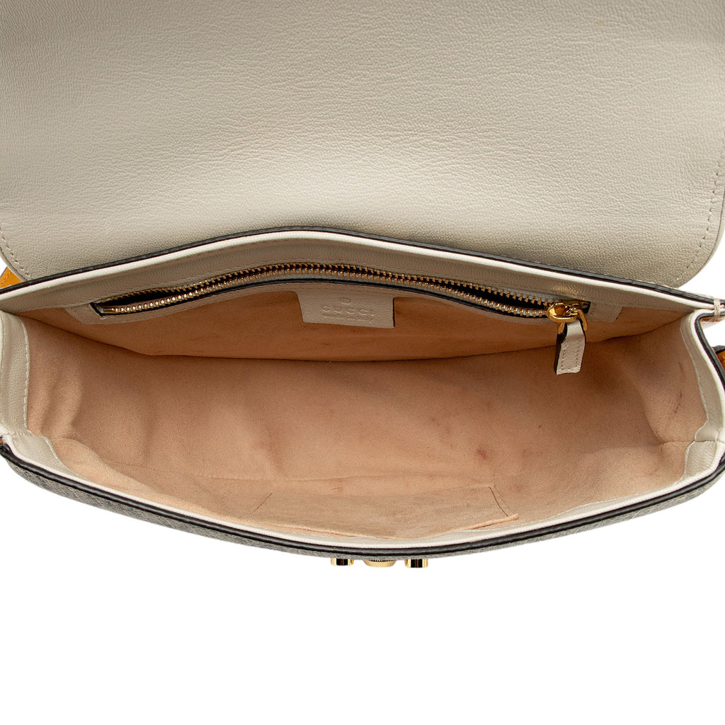 Gucci GG Supreme Padlock Saddle Small Shoulder Bag (SHF-VMEURh)