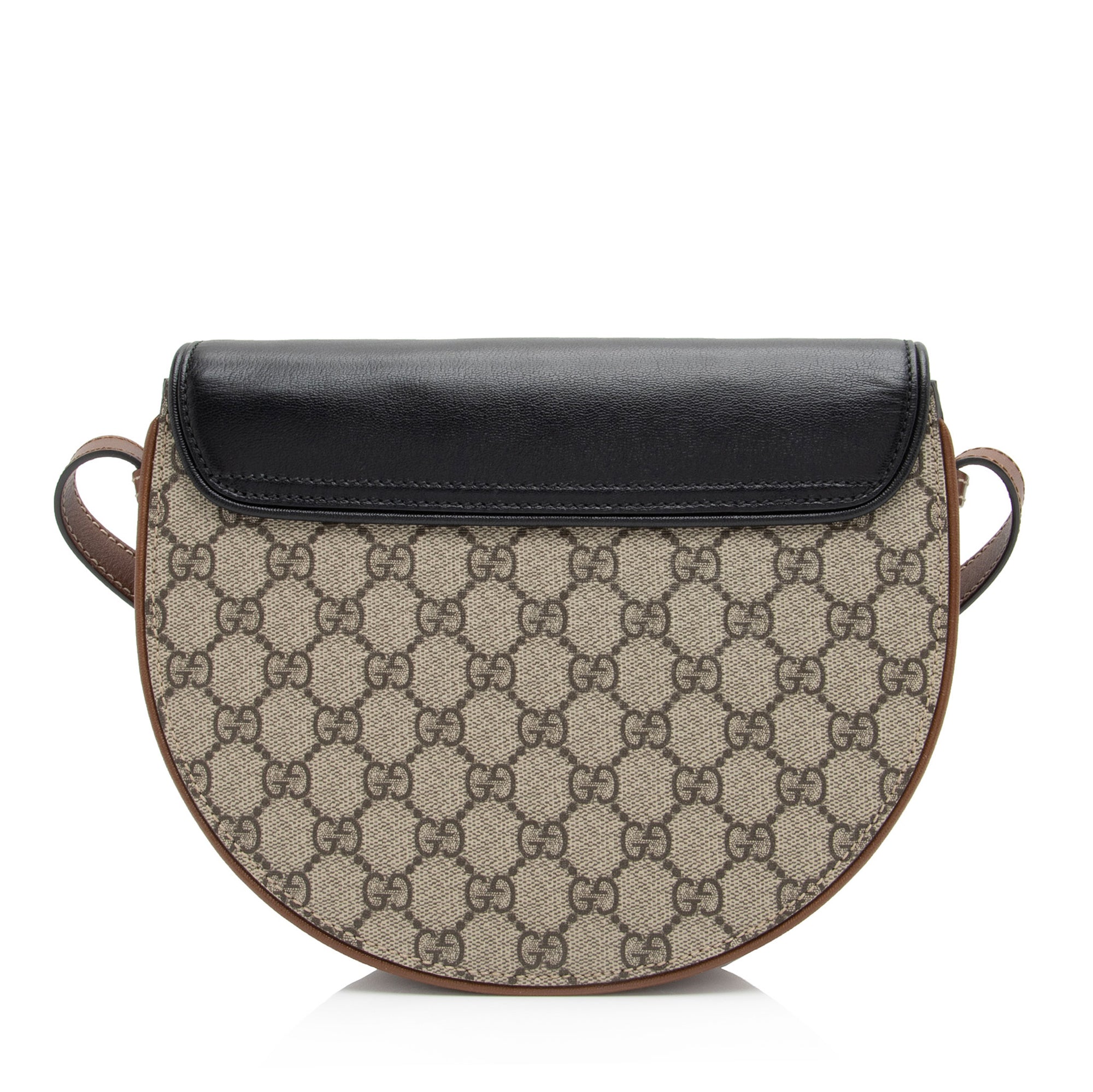 Gucci GG Supreme Padlock Saddle Small Shoulder Bag (SHF-hTmpl4)