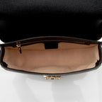Gucci GG Supreme Padlock Saddle Small Shoulder Bag (SHF-Wwfxt7)