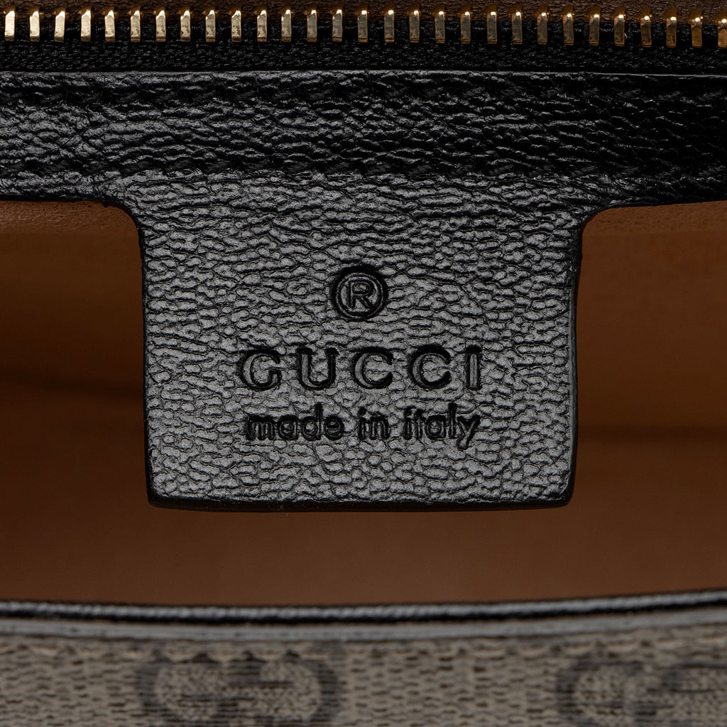 Gucci GG Supreme Padlock Saddle Small Shoulder Bag (SHF-Wwfxt7)