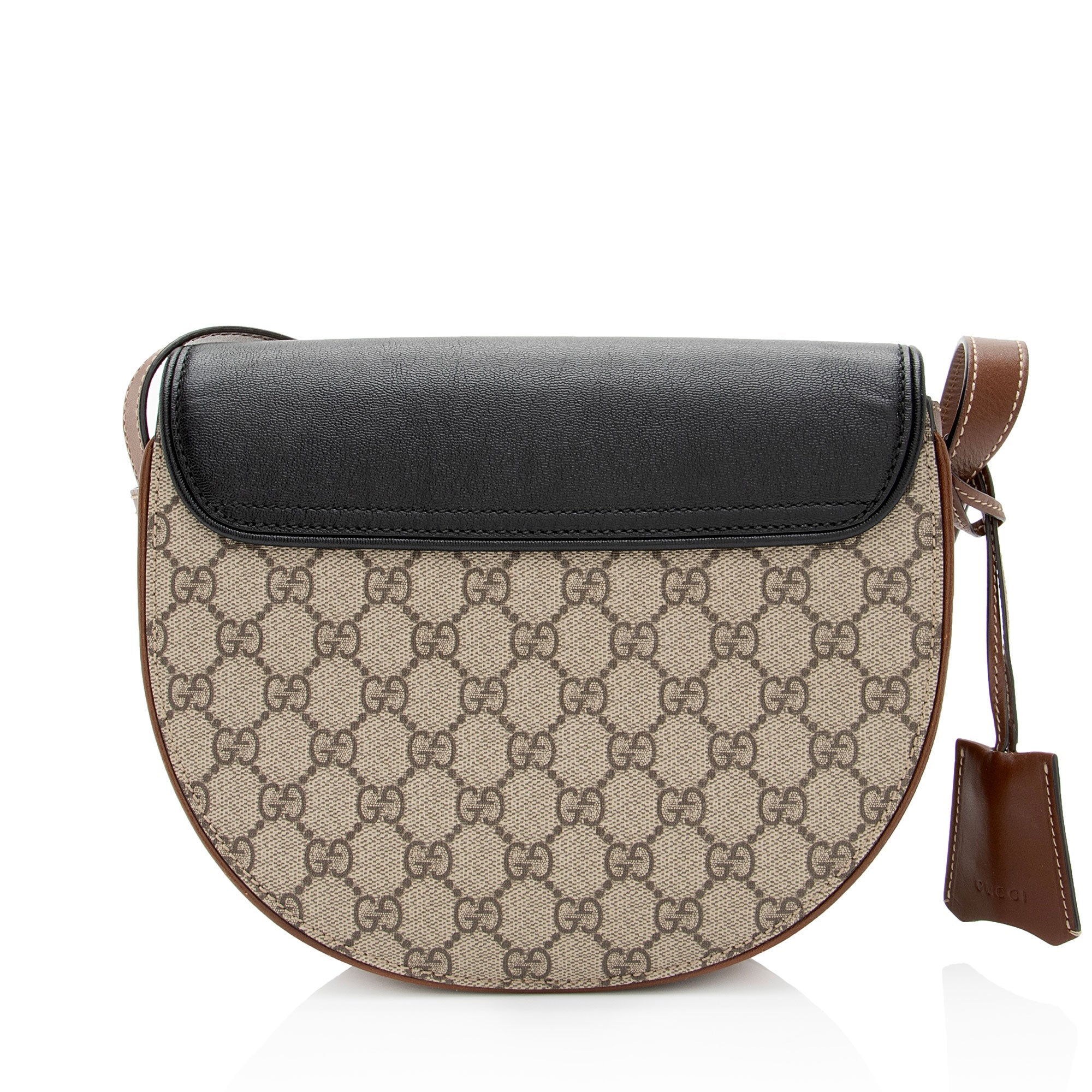 Gucci GG Supreme Padlock Saddle Small Shoulder Bag