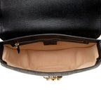 Gucci GG Supreme Padlock Saddle Small Shoulder Bag