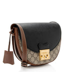 Gucci GG Supreme Padlock Saddle Small Shoulder Bag
