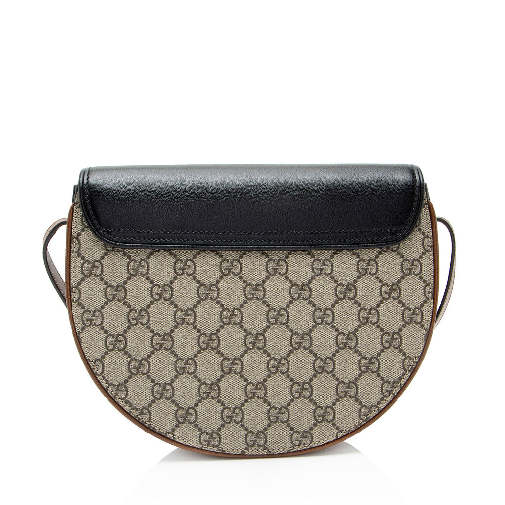 Gucci GG Supreme Padlock Saddle Small Shoulder Bag