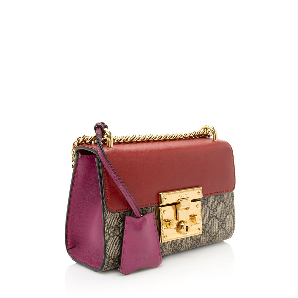 Gucci GG Supreme Padlock Small Shoulder Bag (SHF-19759)