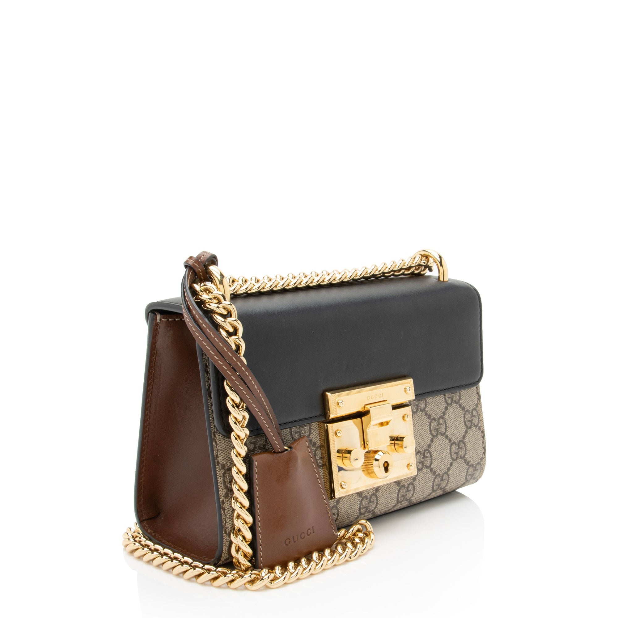 Gucci GG Supreme Padlock Small Shoulder Bag