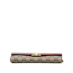Gucci GG Supreme Padlock Wallet On Chain (SHG-gPQdaz)