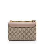 Gucci GG Supreme Pearl Stud Padlock Small Shoulder Bag