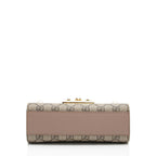 Gucci GG Supreme Pearl Stud Padlock Small Shoulder Bag