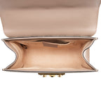 Gucci GG Supreme Pearl Stud Padlock Small Shoulder Bag