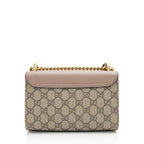 Gucci GG Supreme Pearl Stud Padlock Small Shoulder Bag