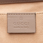 Gucci GG Supreme Pearl Stud Padlock Small Shoulder Bag