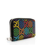 Gucci GG Supreme Psychedelic Zip Around Card Case (SHF-tdCiWf)