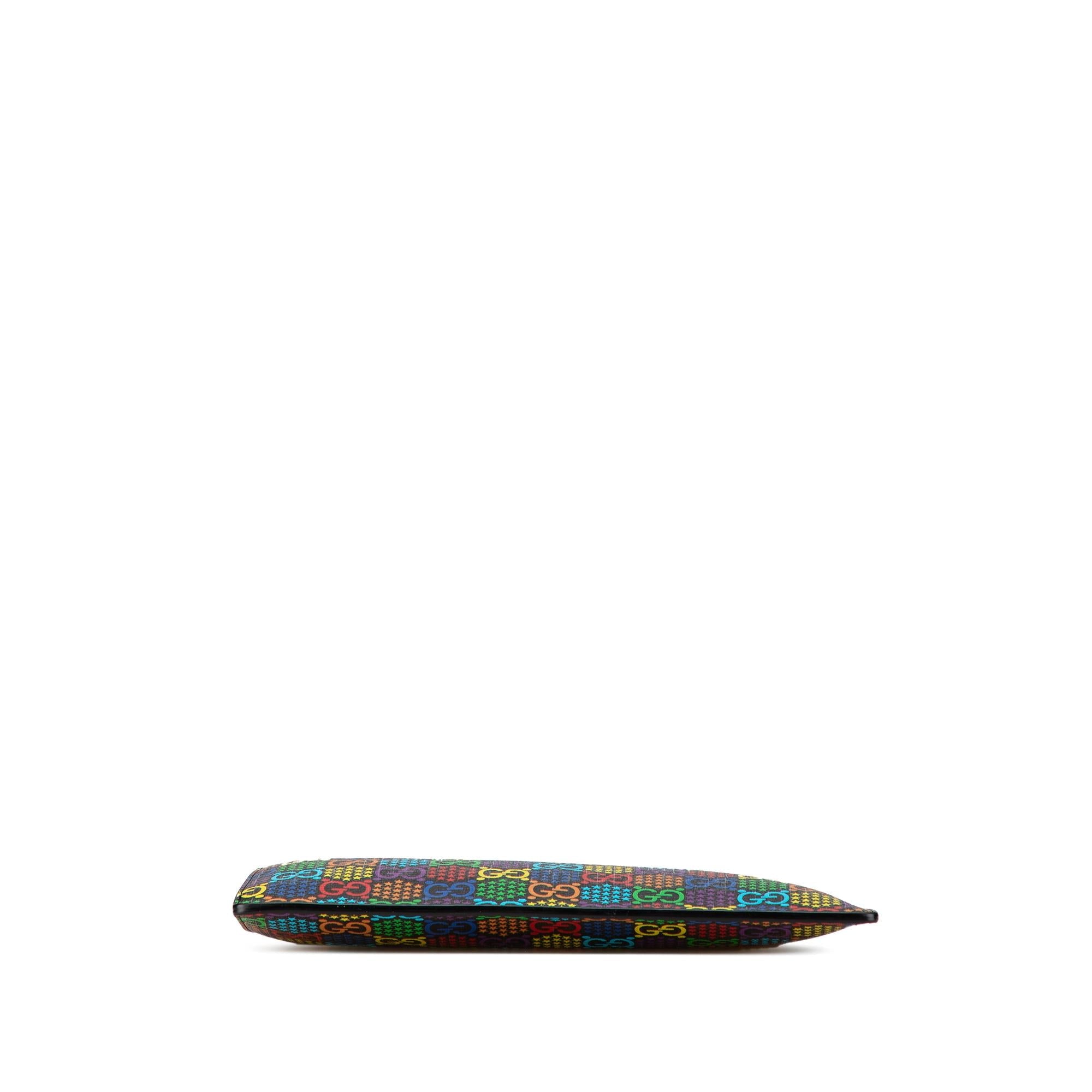 Gucci GG Supreme Psychedelic Zip Clutch
