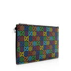 Gucci GG Supreme Psychedelic Zip Wristlet (SHF-20081)