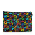Gucci GG Supreme Psychedelic Zip Wristlet (SHF-20228)