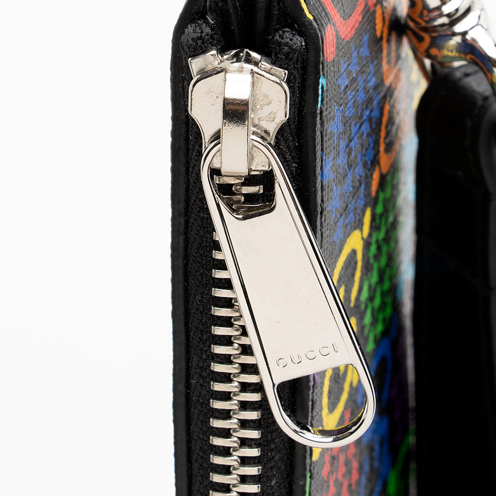 Gucci GG Supreme Psychedelic Zip Wristlet (SHF-20228)