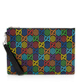 Gucci GG Supreme Psychedelic Zip Wristlet (SHF-20228)