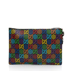 Gucci GG Supreme Psychedelic Zip Wristlet (SHF-tNF9lo)