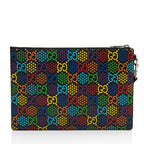Gucci GG Supreme Psychedelic Zip Wristlet (SHF-dLxiT4)